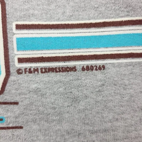 Vintage Hanes Beefy Tag Sweatshirt Size Small Maine Property Of 1820 Retro Vibe - Picture 3 of 11